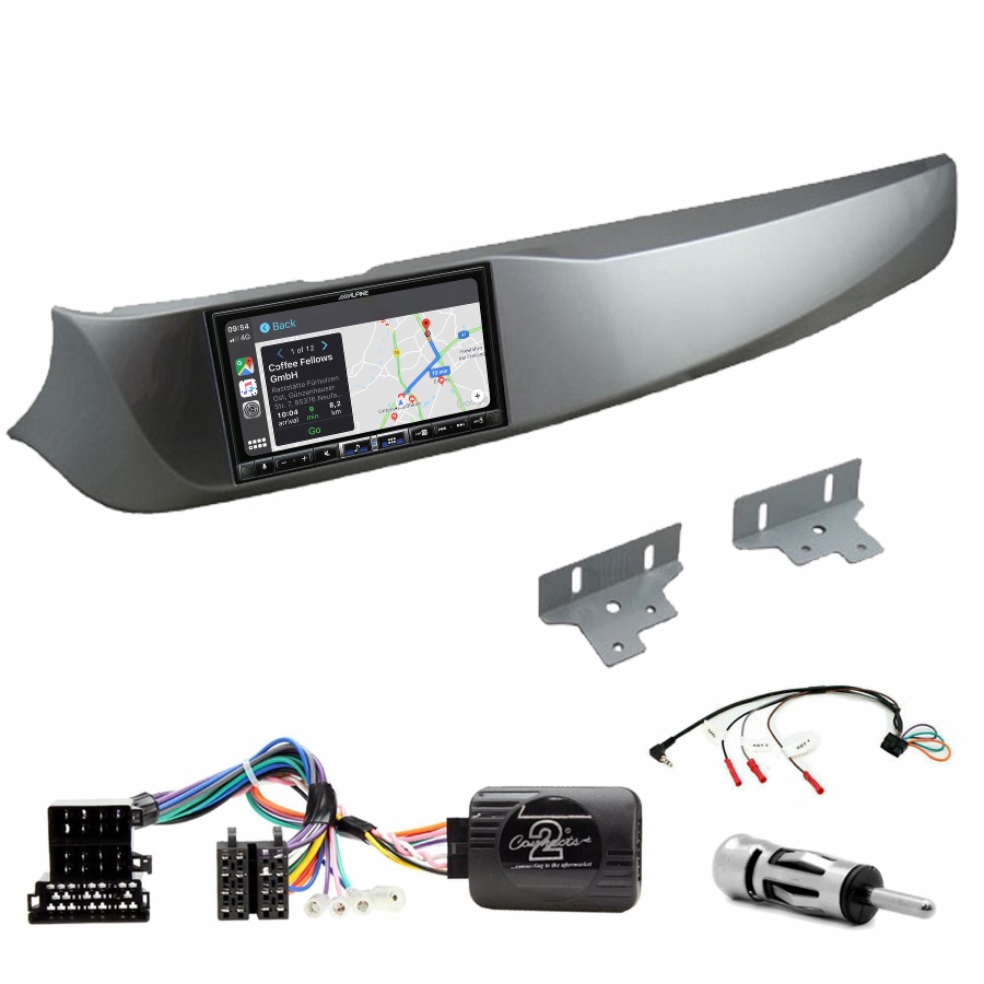 Autoradio tactile Alpine GPS Carplay Alfa Romeo Giulietta de 2010 à 2013+ Kit complet