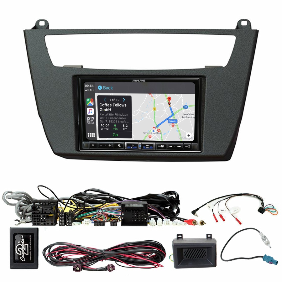 Autoradio tactile Alpine GPS Carplay BMW Série 1 de 2012 à 2016 et Série 2 de 2014 à 2019+ Kit complet