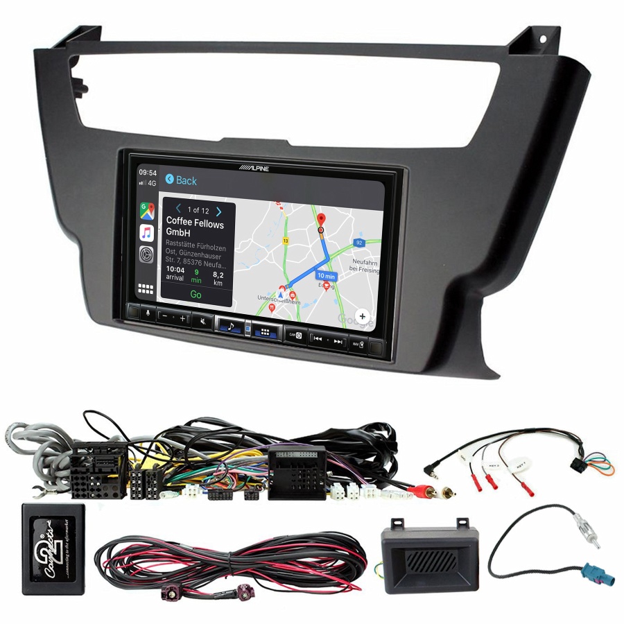 Autoradio tactile Alpine GPS Carplay BMW Série 3 et Série 4+ Kit complet