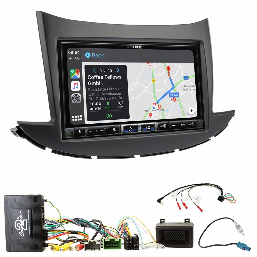 Autoradio tactile Alpine GPS Carplay Chevrolet Trax depuis 2017+ Kit complet