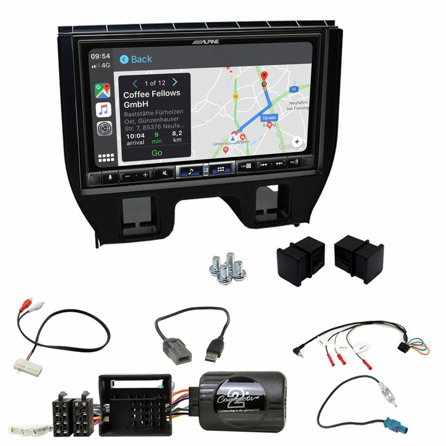 Autoradio tactile Alpine GPS Carplay Citroën C3 et Citroën DS3+ Kit complet