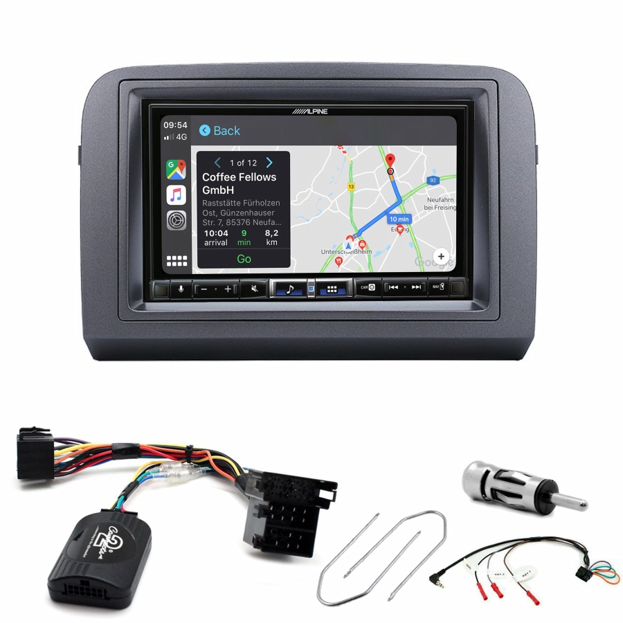 Autoradio tactile Alpine GPS Carplay Fiat Croma+ Kit complet
