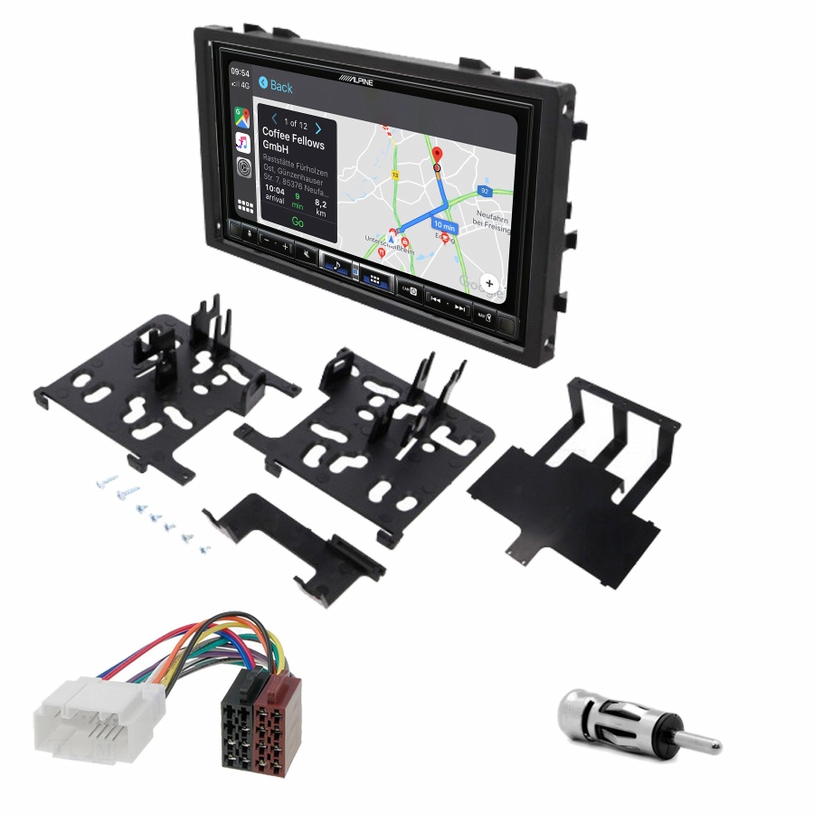 Autoradio tactile Alpine GPS Carplay Honda Accord Civic CR-V Odyssey et Prelude+ Kit complet