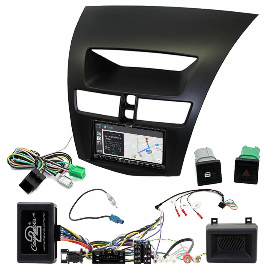 Autoradio tactile Alpine GPS Carplay Mazda BT50 de 2012 à 2017+ Kit complet