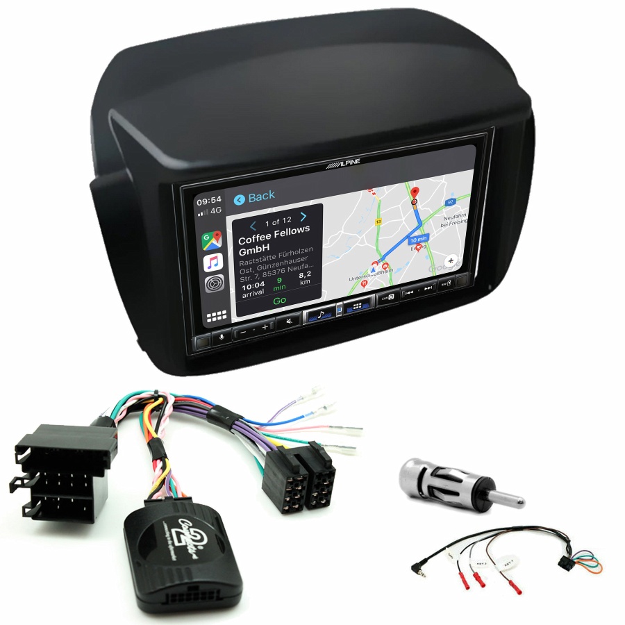 Autoradio tactile Alpine GPS Carplay Opel Combo de 2012 à 2015+ Kit complet