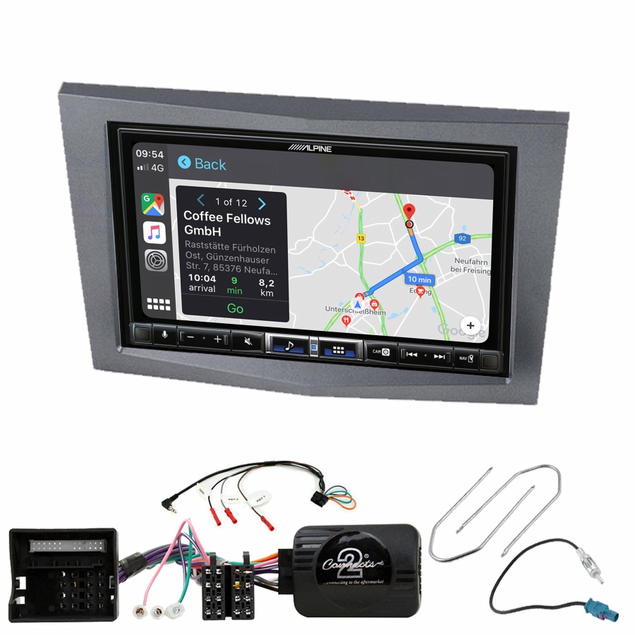 Autoradio tactile Alpine GPS Carplay Opel Astra Corsa Zafira et Antara+ Kit complet