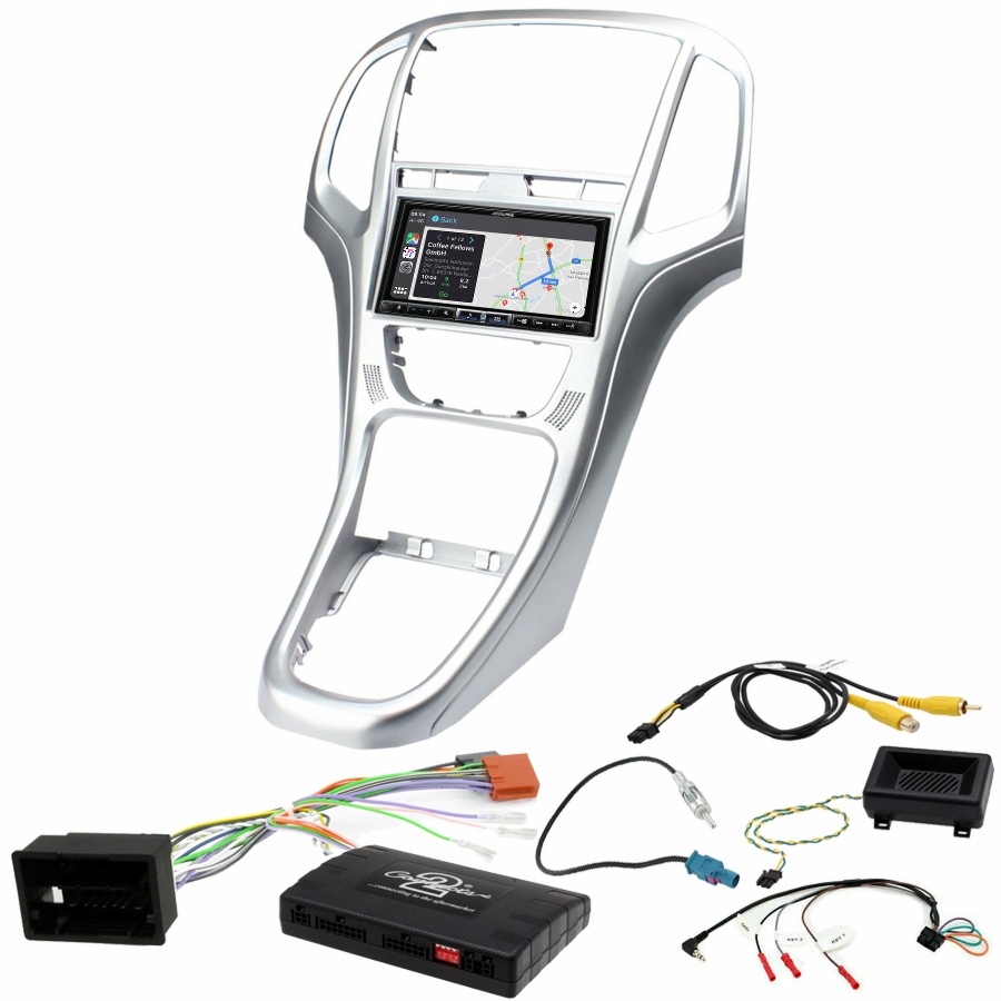 Autoradio tactile Alpine GPS Carplay Opel Astra de 2010 à 2015+ Kit complet