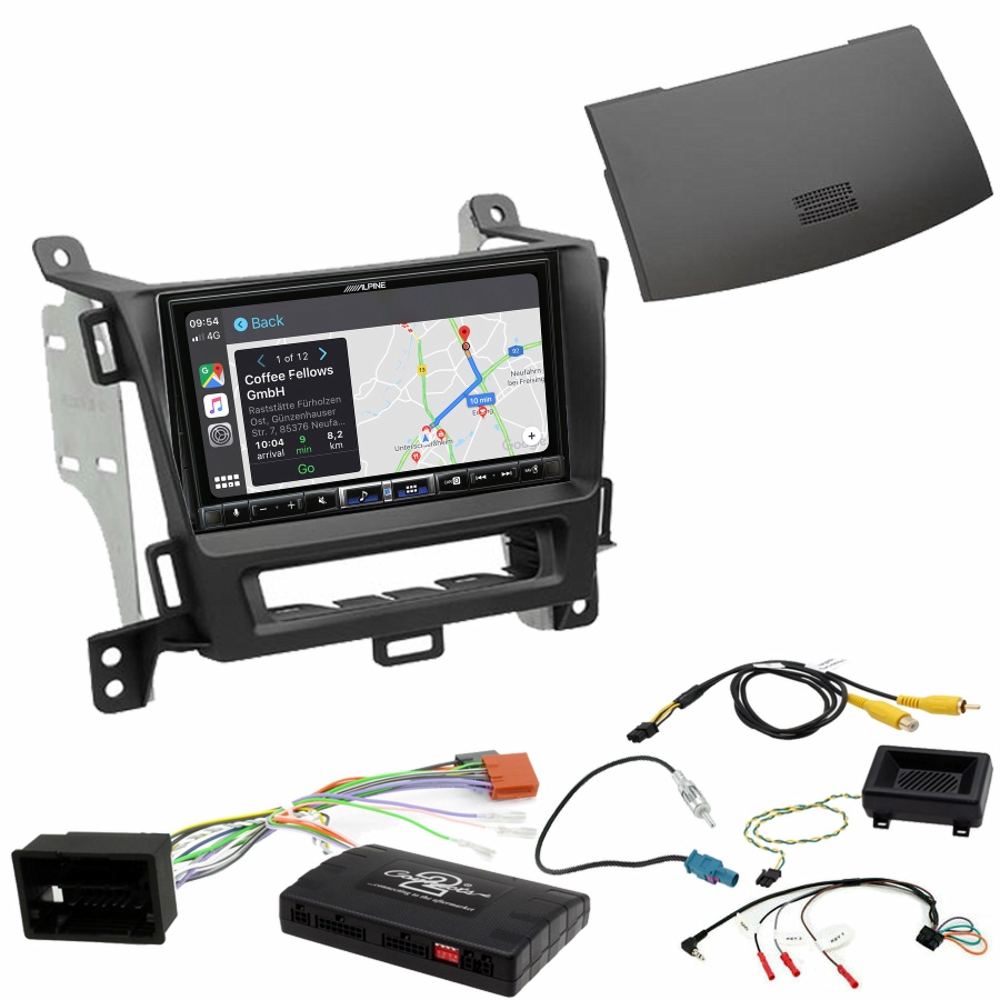 Autoradio tactile Alpine GPS Carplay Opel Zafira Tourer de 01/2012 à 2016+ Kit complet