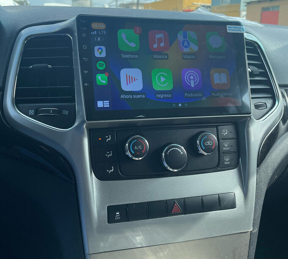 Autoradio CarPlay Android Jeep Grand Cherokee 2008-2012 - Écran QLED GPS