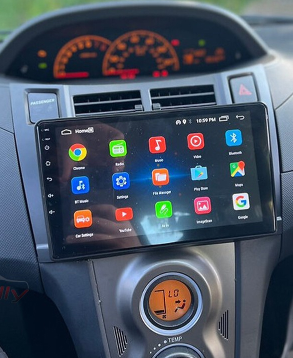 Autoradio CarPlay Android Toyota Yaris de 2005 à 2012 - Écran QLED GPS