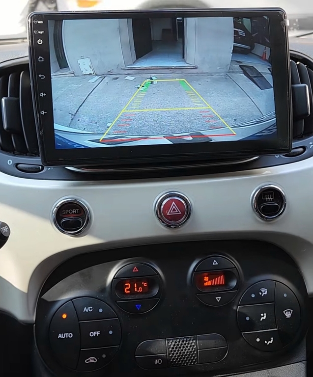 Autoradio CarPlay Android Fiat 500 de 2016 à 2024 - Écran QLED GPS