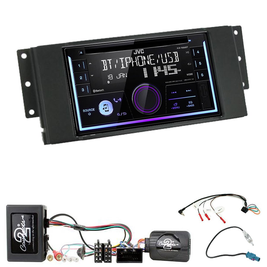 Kit d\'intégration Land Rover Discovery, Freelander et Range Rover Sport + Autoradio multimédia USB/Bluetooth