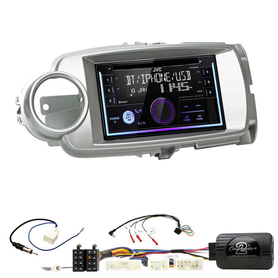 Kit d\'intégration Toyota Yaris de 10/2011 à 2014 + Autoradio multimédia USB/Bluetooth