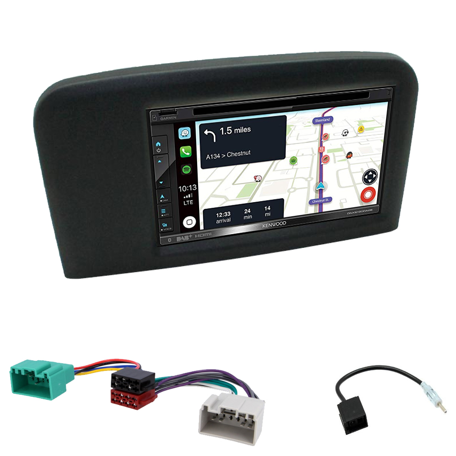 Kit d\'intégration Volvo S80 de 1998 à 2006 + Autoradio tactile Navigation GPS