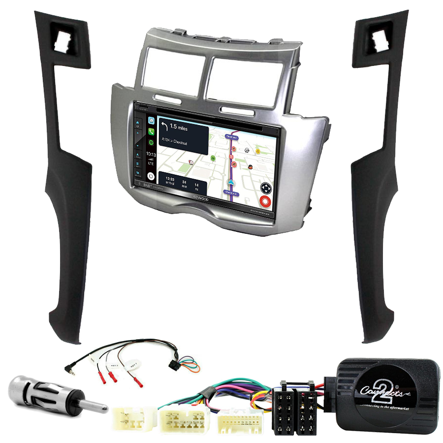 Kit d\'intégration Toyota Yaris de 2006 à 2011 + Autoradio tactile Navigation GPS