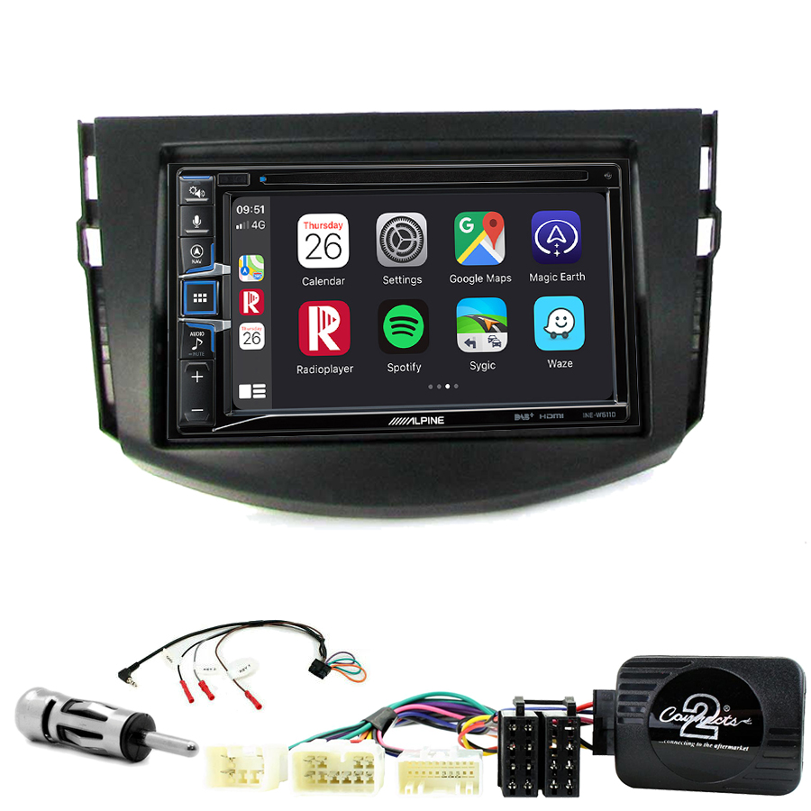 2DIN-RAV4-2006a2013-w611d