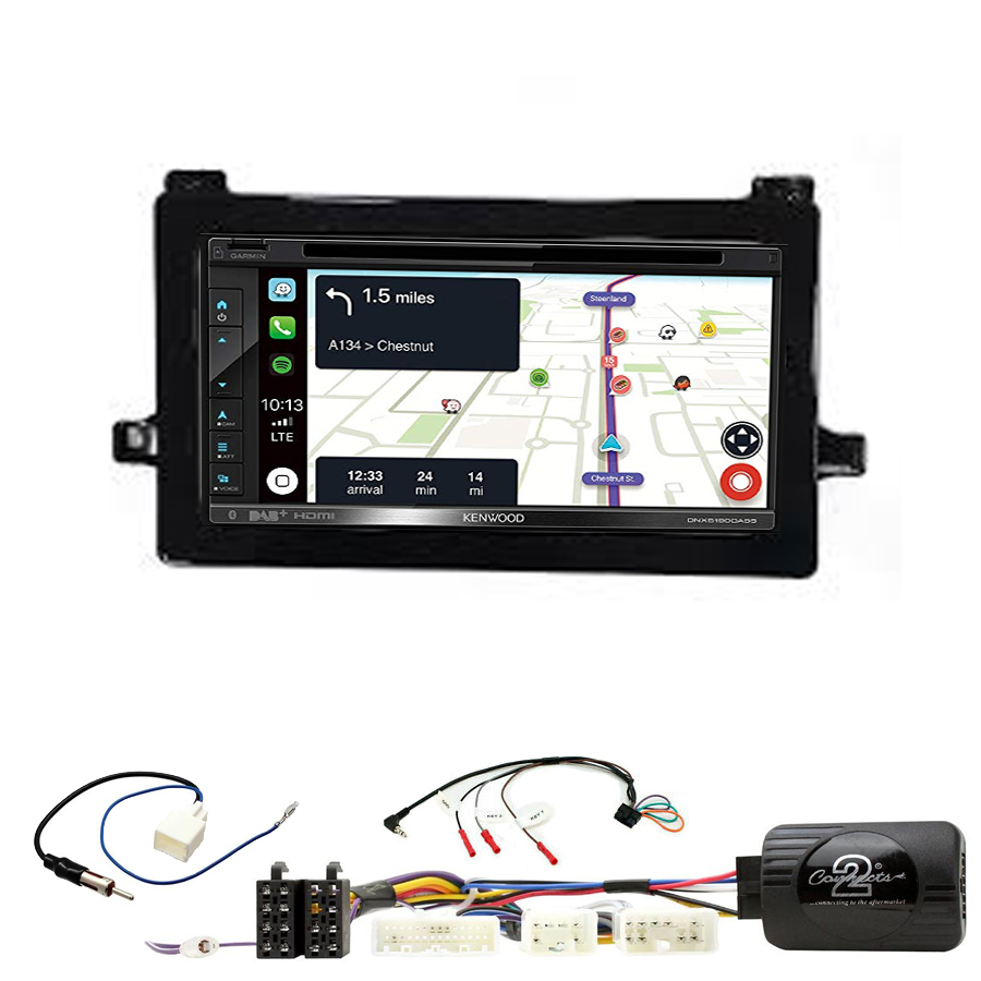 Kit d\'intégration Toyota Prius de 2016 à 2019 + Autoradio tactile Navigation GPS
