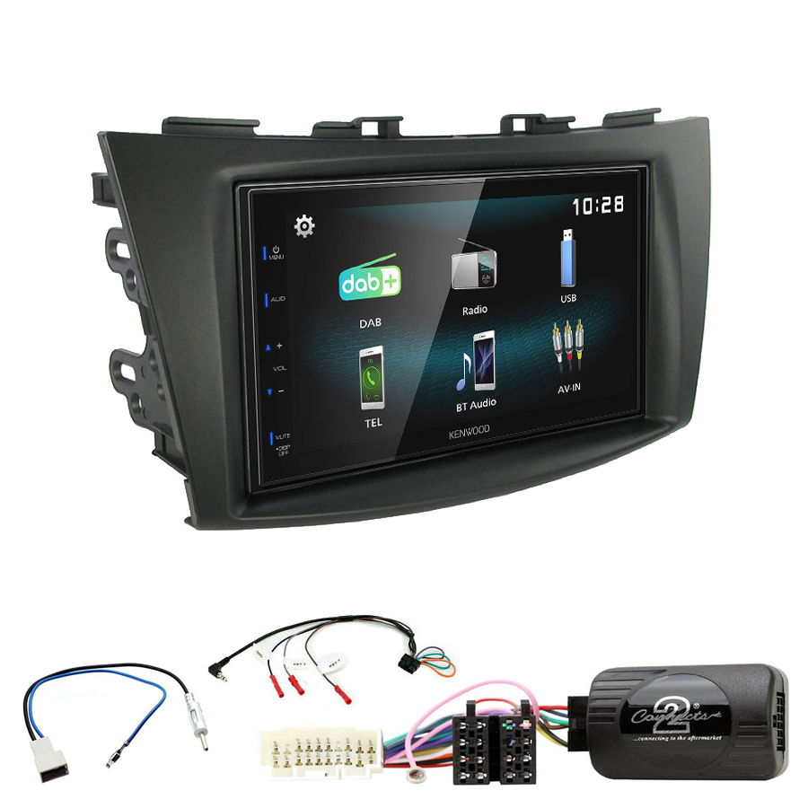 Kit d\'intégration Suzuki Swift de 09/2010 à 2017 + Autoradio multimédia à écran tactile