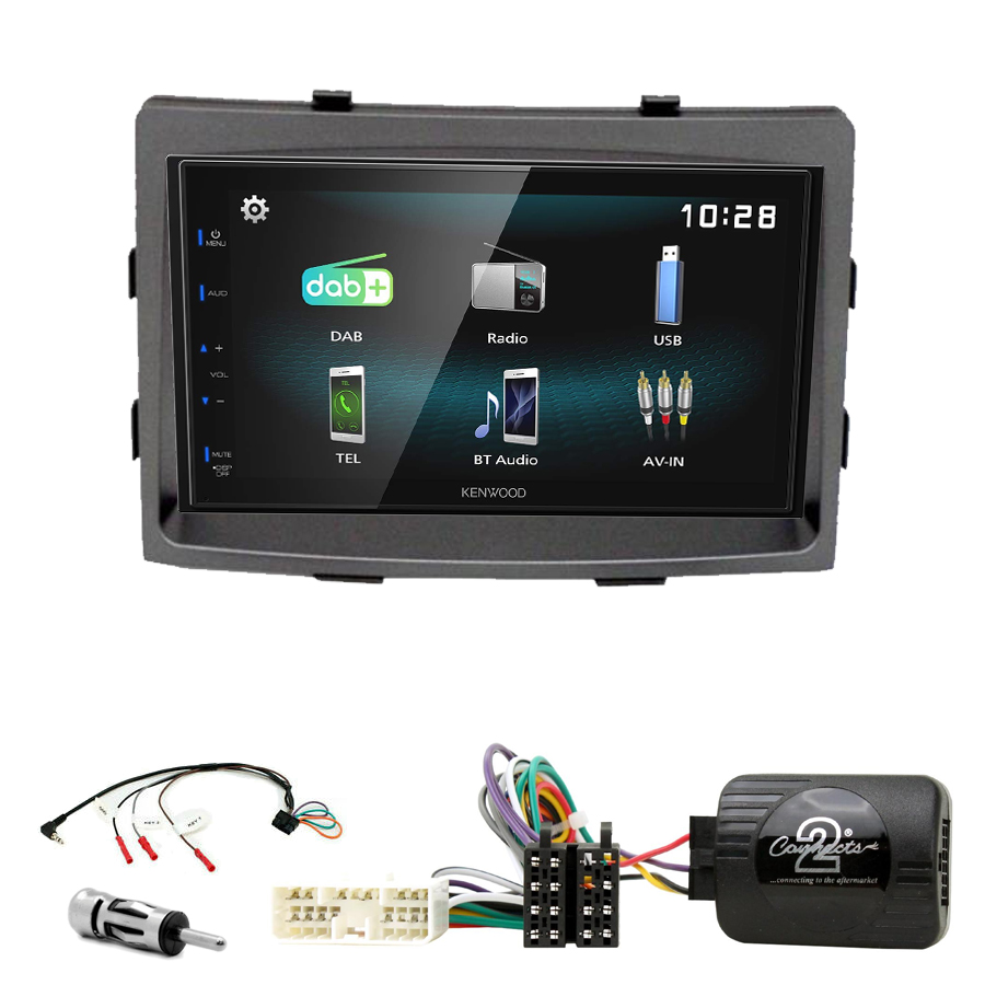 Kit d\'intégration Ssangyong Rodius depuis 2013 + Autoradio multimédia à écran tactile