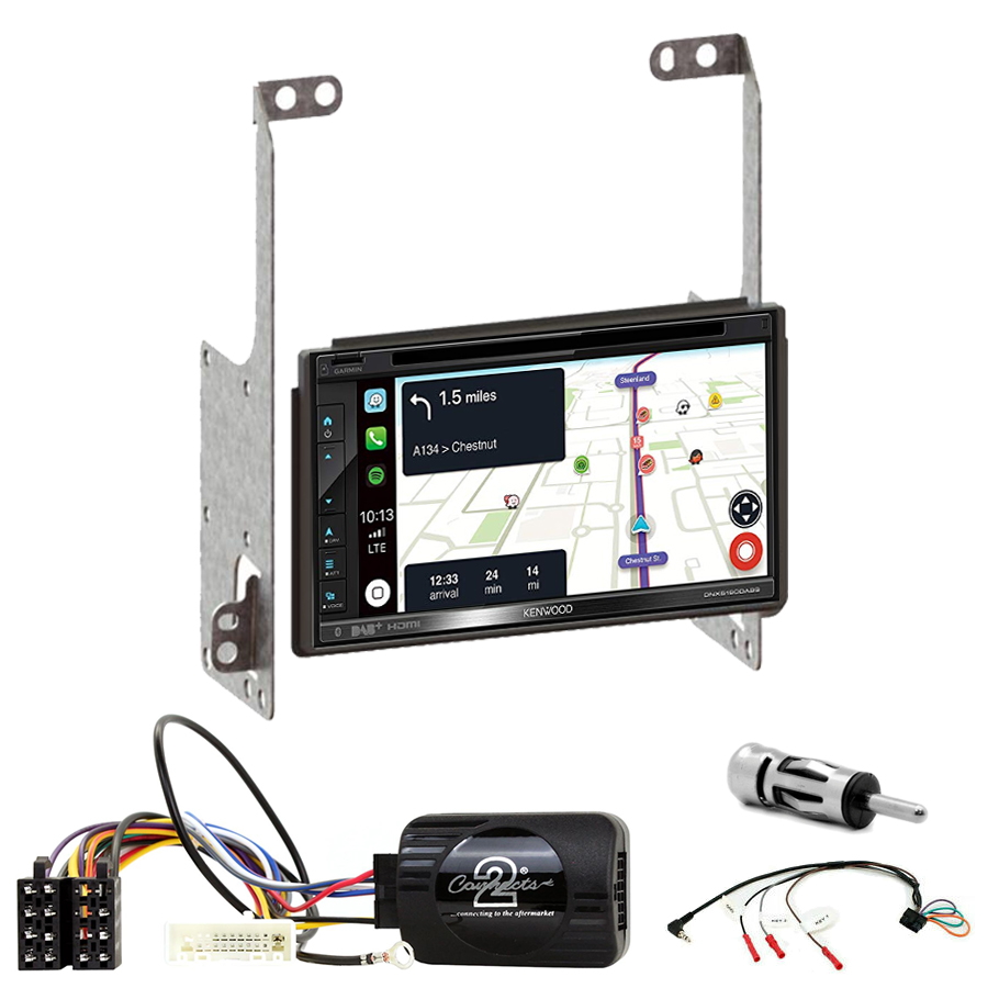 Kit d\'intégration Nissan X-Trail de 2007 à 2013 + Autoradio tactile Navigation GPS