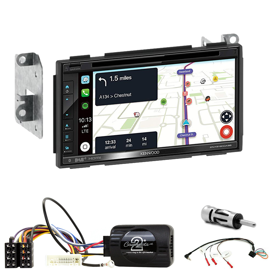 Kit d\'intégration Nissan Qashqai de 2007 à 2013 + Autoradio tactile Navigation GPS
