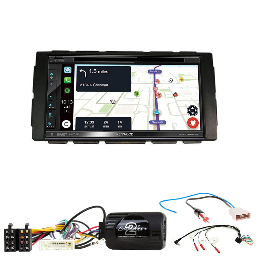 Kit d\'intégration Nissan Micra et Note de 2013 à 2017 + Autoradio tactile Navigation GPS