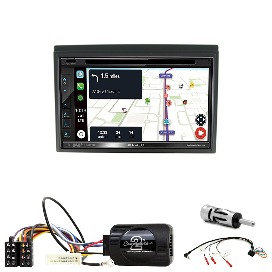 Kit d\'intégration Nissan Micra de 2005 à 2011 + Autoradio tactile Navigation GPS