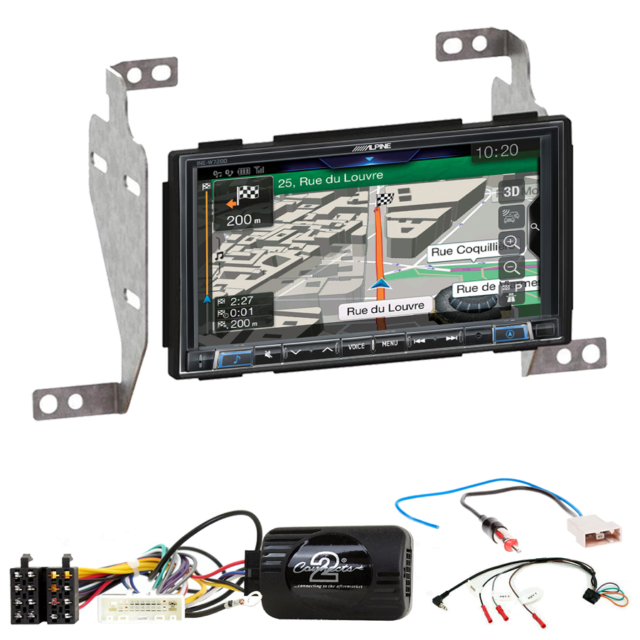 KIT Autoradio Navigation GPS et Carplay Nissan Juke 2010 à 2014