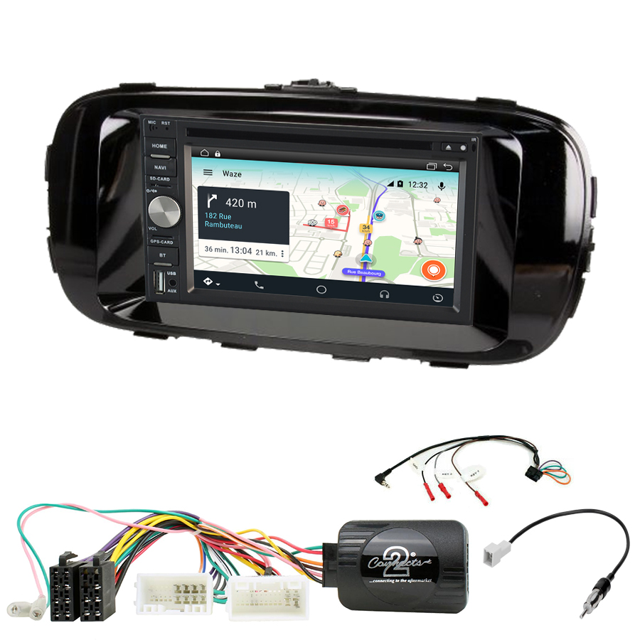 KIT Autoradio Navigation GPS et Carplay Kia Soul 2014 à 2018