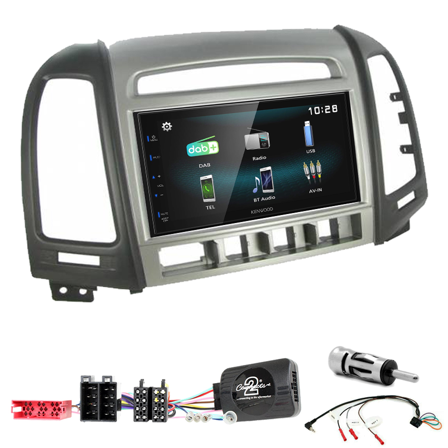 Kit d\'intégration Hyundai Santa Fe de 2006 à 2012 + Autoradio multimédia à écran tactile