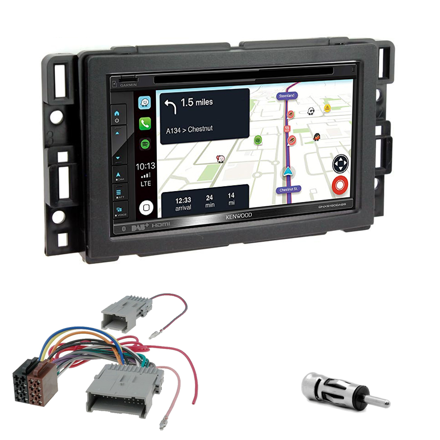 Kit d\'intégration Hummer H2 de 2008 à 2010 + Autoradio tactile Navigation GPS