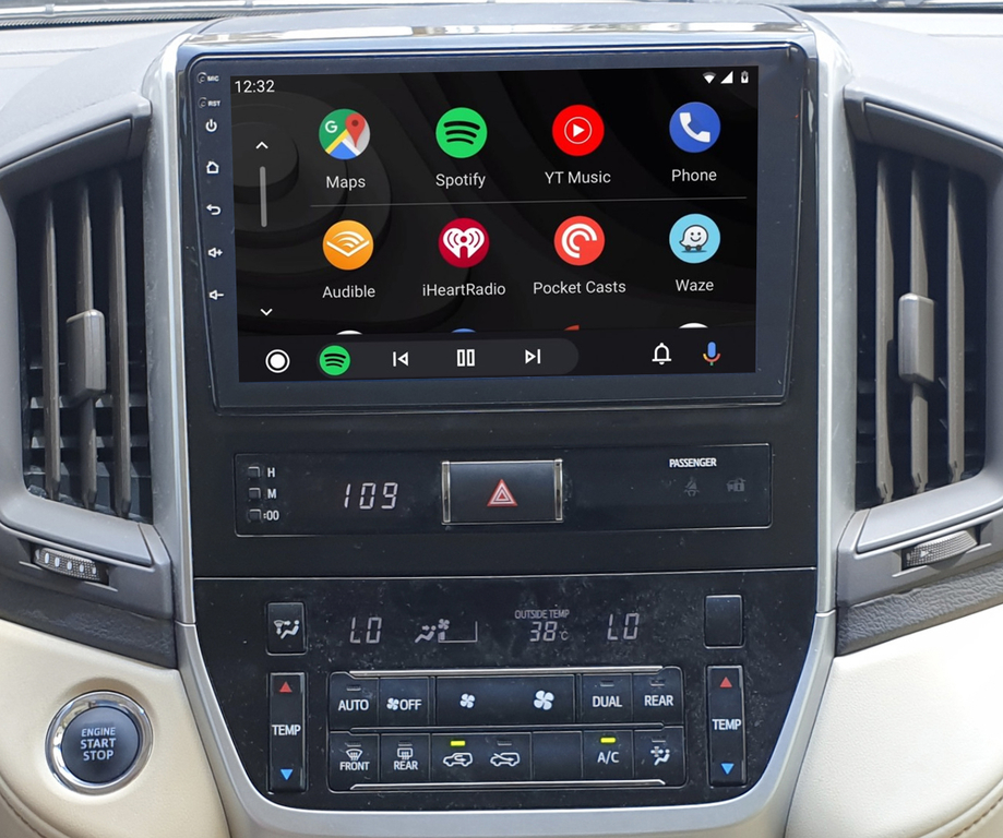 Tablette tactile Android 13.0 + Apple Carplay Toyota Land Cruiser