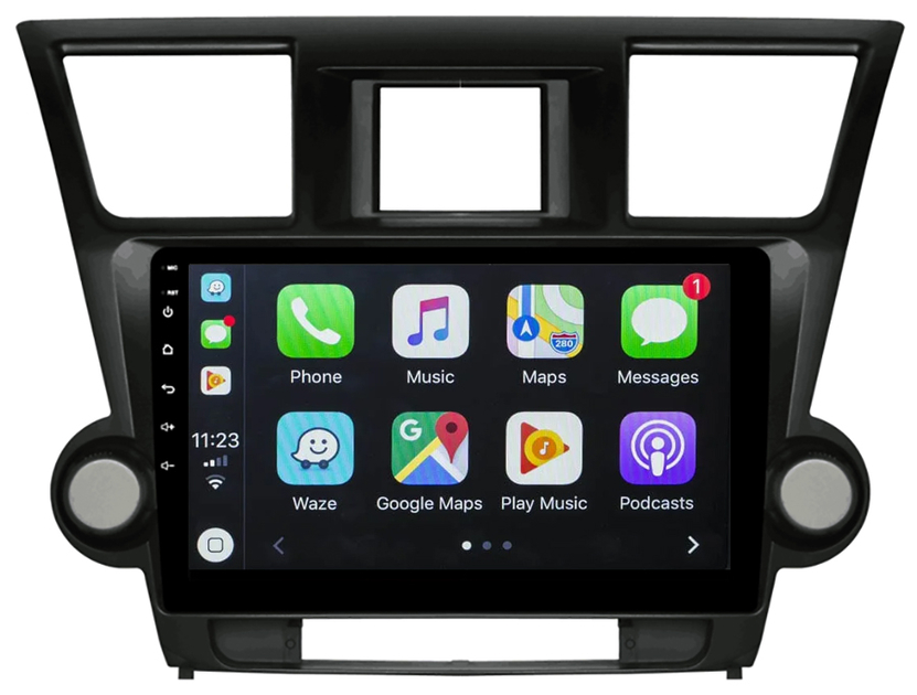 Ecran tactile Android + Apple Carplay Toyota Highlander 2008 à 2014