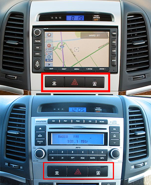 KIT Autoradio écran tactile multimédia Hyundai Santa Fe 