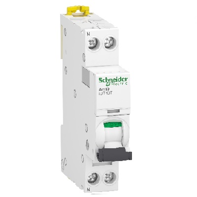 SCHNEIDER-ELECTRIC - Acti9 Disjoncteur modulaire iDT40T - 1P+N - 20A - Courbe C - 4500A/6KA - Réf - A9P22620