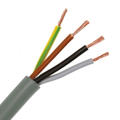 CAE - Câble dalimentation souple harmonisé 4G 0.75mm² - Gris - Couronne 50m - Réf - HO5VV-F4G075G