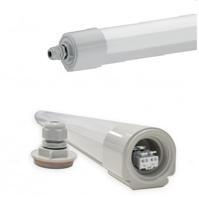 MIIDEX - Boitier Etanche LED Intégrées Traversant - 36W - 4000°K - 1335mm 75861