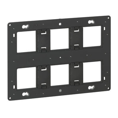 legrand Support à vis pour Mosaic Céliane ou Soliroc pour 2x3 postes 080266