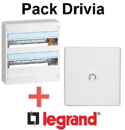 Legrand Pack Drivia 2 rangée 18 modules