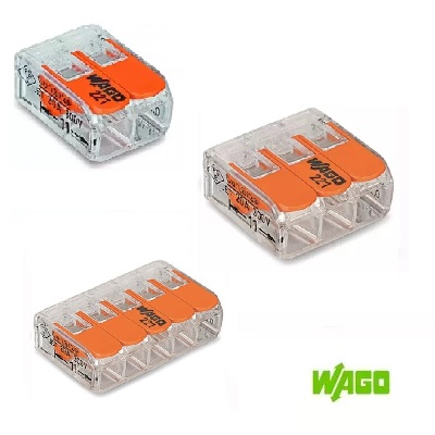 Wago Confiture Borne de Connexion Boîtes Série 221-413 Jusqu'à 4 mm ²