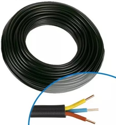 MIGUELEZ - Câble électrique RO2V 3G 1.5 - Couronne de 50m