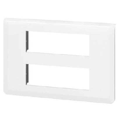 LEGRAND - Plaque de finition Mosaic pour 2x6 modules blanc - 078836L