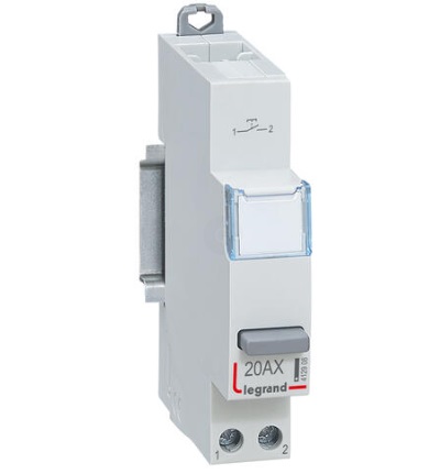 LEGRAND Poussoir modulaire simple fonction contact 1NO - 1 module 412908