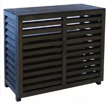 CBM - Cache climatisation composite gris anthracite LARGE