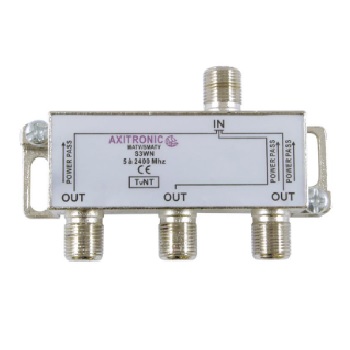Répartiteur terrestre et satellite avec passage d’alimentation - 3 sorties - S3WN