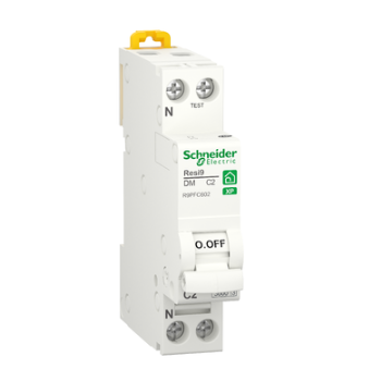 SCHNEIDER ELECTRIC  - Disjoncteur 2A - Rési9 XP - 1 P + N- courbe C - REF - R9PFC602