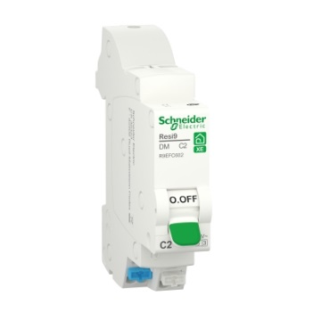 SCHNEIDER ELECTRIC- Disjoncteur 25A XE Resi9 - 1P+N - Courbe D - 3kA - 230V CA - Embrochable -Réf - R9EFD625