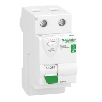 SCHNEIDER ELECTRIC - Rési9 XE Interrupteur Différentiel 2P 40A - 30mA - type A - Embrochable - REF R9ERA240
