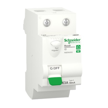 SCHNEIDER ELECTRIC - Rési9 XE Interrupteur Différentiel 2 modules 63A - 30mA - type A - REF R9ERA263