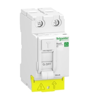 SCHNEIDER ELECTRIC - Resi9 XP - interrupteur différentiel - 2P - 25A - 30mA - Type AC - peignable - alim bas - ref - R9PRC225